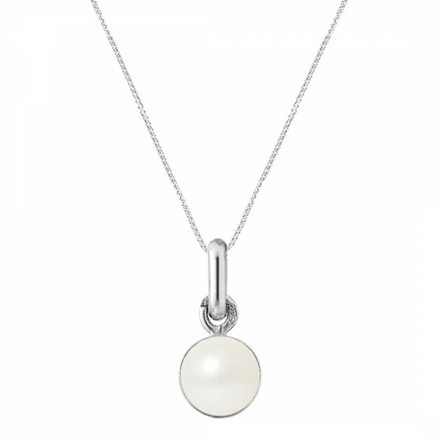 White Gold Beliere Pendant Necklace - BrandAlley