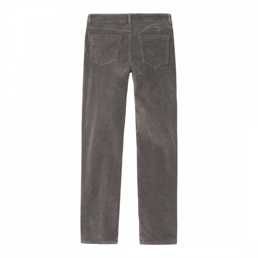 Charcoal Cord Skinny Trousers - BrandAlley