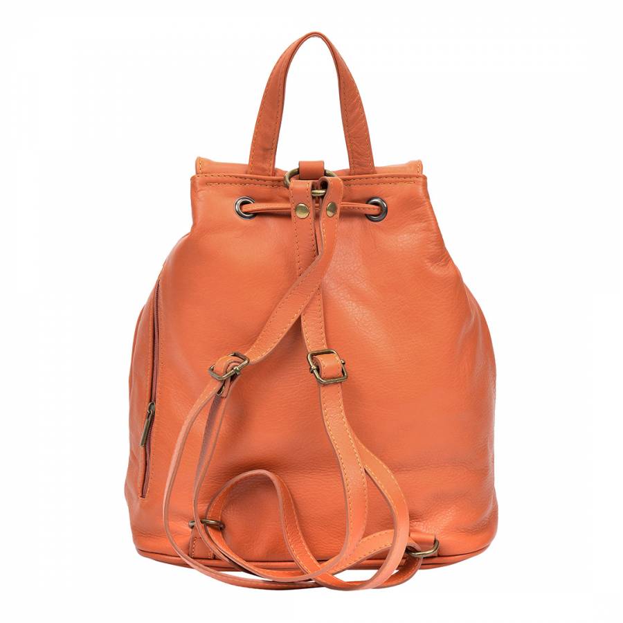 Sofia Cardoni Orange Slouch Drawstring Backpack - BrandAlley