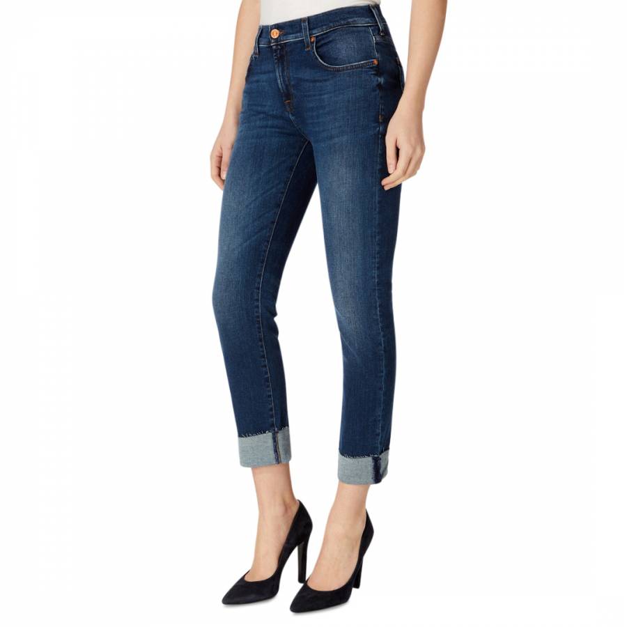 Indigo Illusion Stretch Relaxed Skinny Jeans - BrandAlley