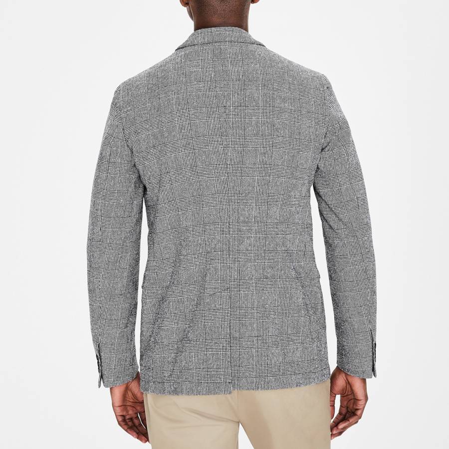 Prince of Wales Check Unstructured Casual Blazer - BrandAlley