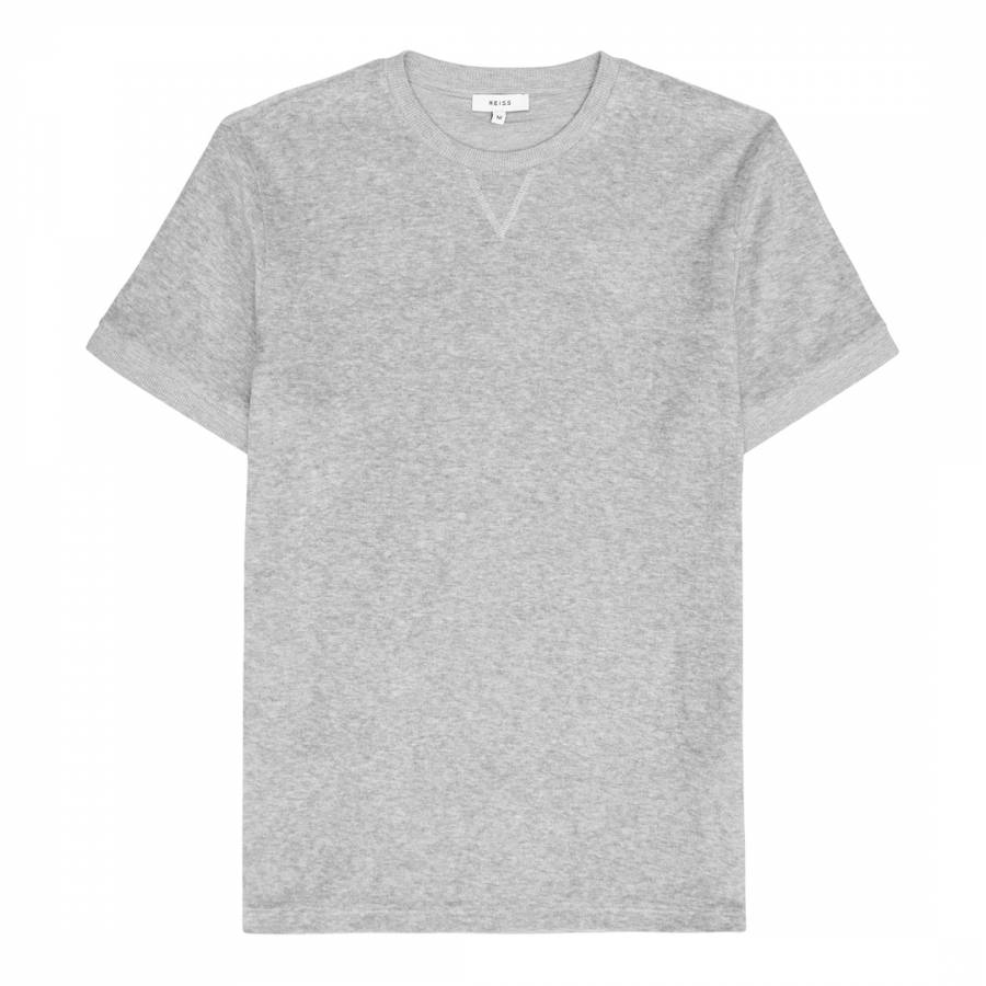 Grey Terry Towelling T-Shirt - BrandAlley