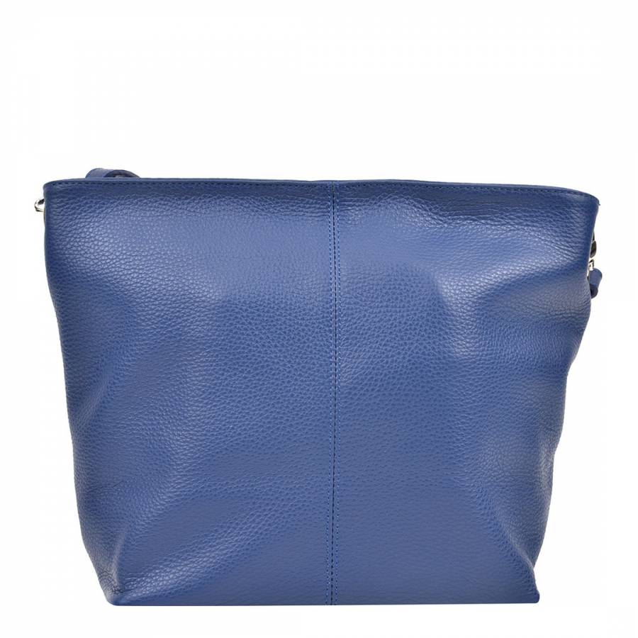 Cobalt Blue Leather Shoulder Bag - BrandAlley