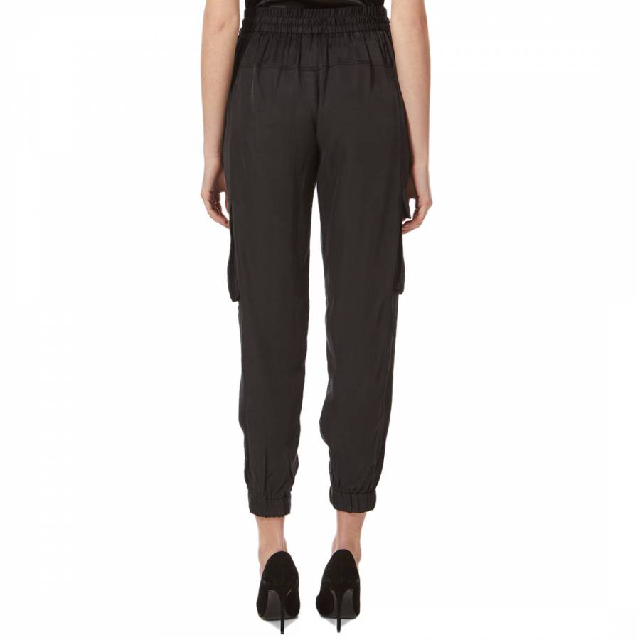 Black Relaxed Combat Trousers - BrandAlley