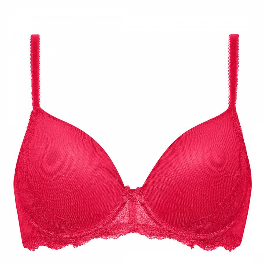 Red Juliette Lace Full Cup T-Shirt Bra - BrandAlley