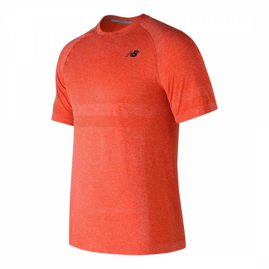 Orange Shorts Sleeve Seamless T-Shirt - BrandAlley