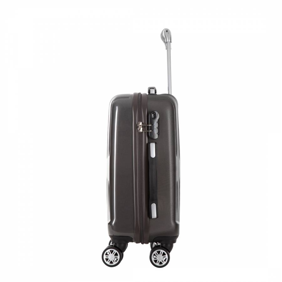 Grey 8 Wheel Clifton Suitcase 55cm - BrandAlley