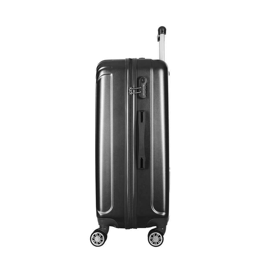 Black 8 Wheel Kirwee Suitcase 56cm - BrandAlley