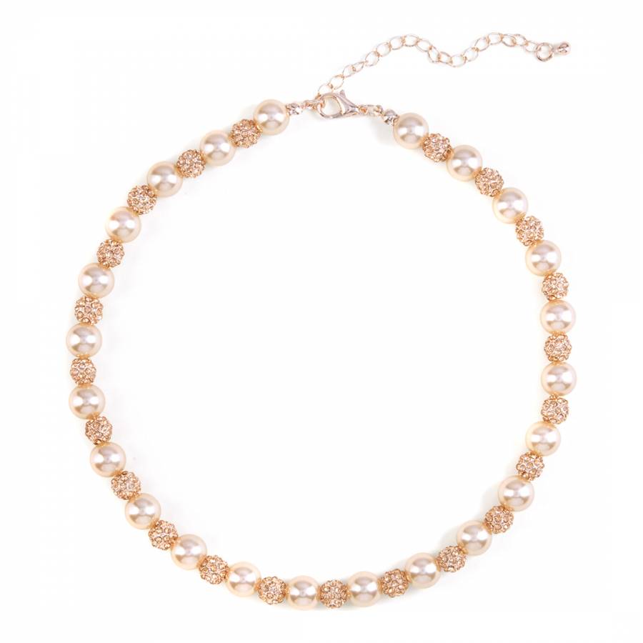 Rose Gold Bettina Necklace - BrandAlley