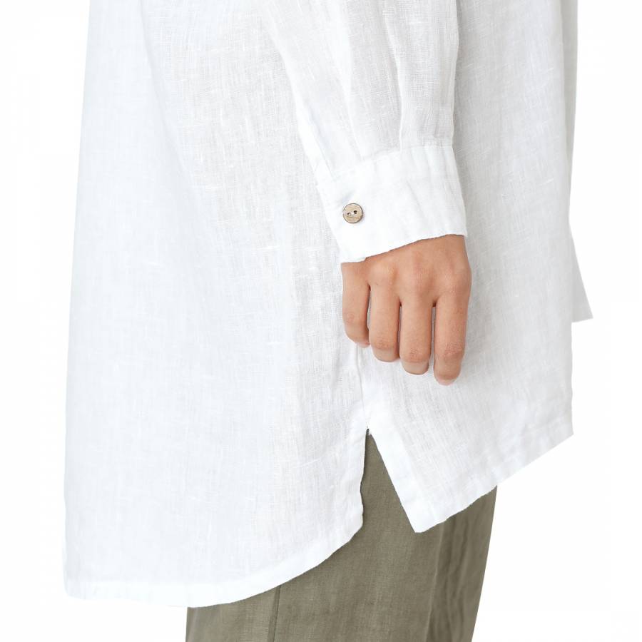 White Linen Tunic Shirt - BrandAlley