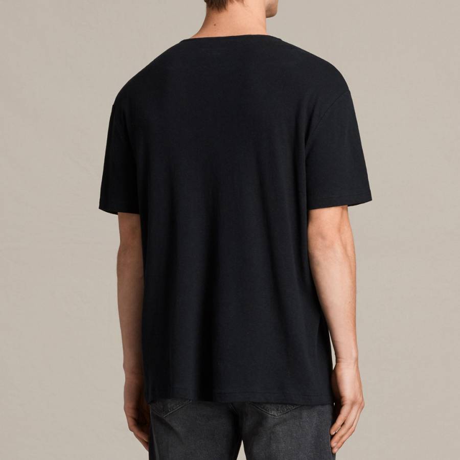 Black Lenn Henley T-Shirt - BrandAlley