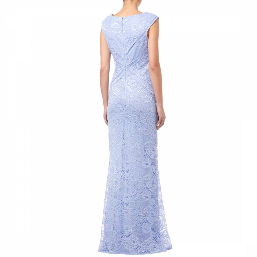 Blue Lavender V-Neck Maxi Dress - BrandAlley