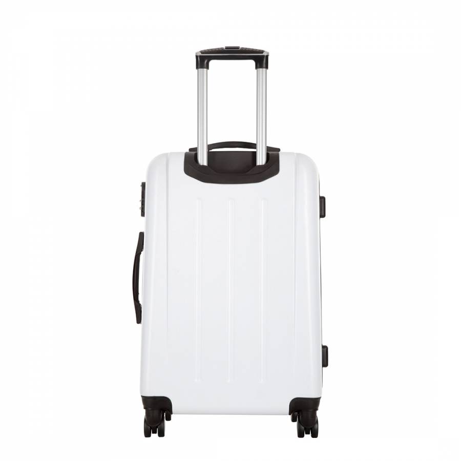 White Hunter 8 Wheelesd Suitcase 60cm - BrandAlley