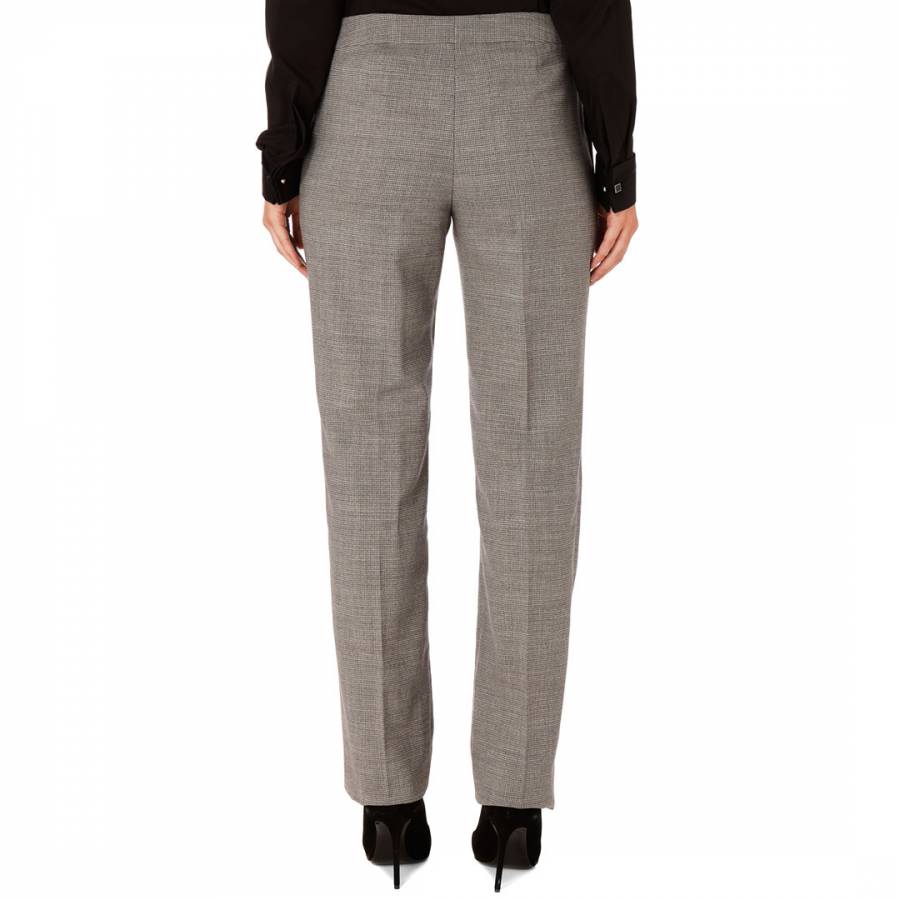 Grey Tafena Wool Stretch Suit Trousers - BrandAlley