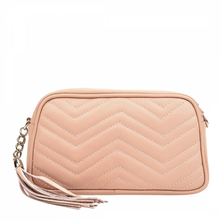 Pink Leather Shoulder Bag - BrandAlley
