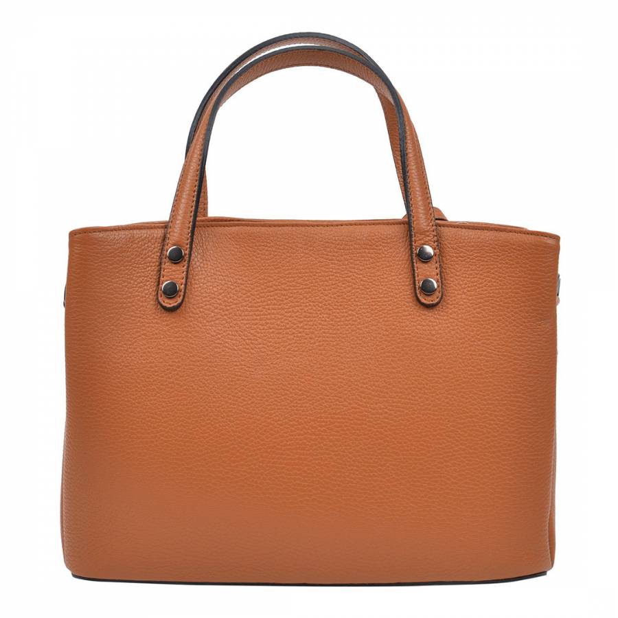 Brown Top Handle Bag - BrandAlley