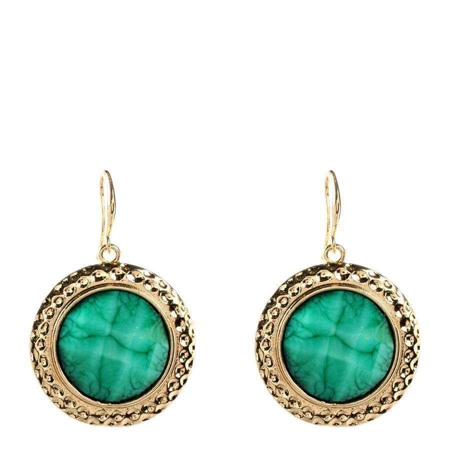 Turquoise Crystal Earrings - BrandAlley