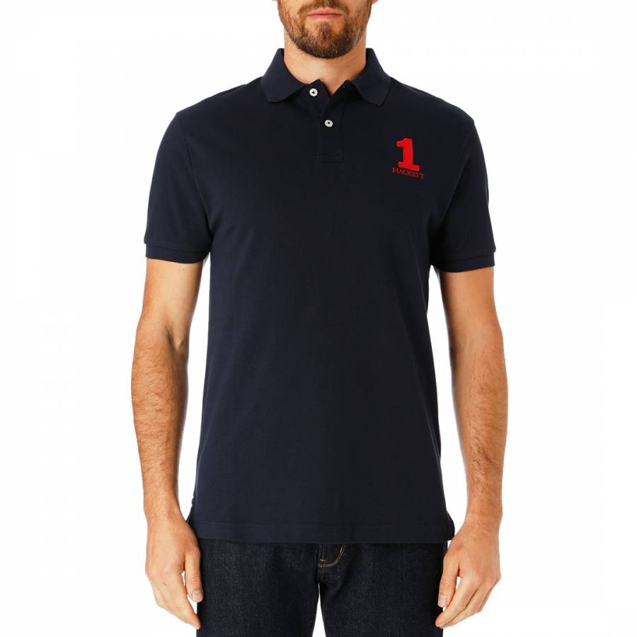Navy New Classic Cotton Polo Shirt - BrandAlley