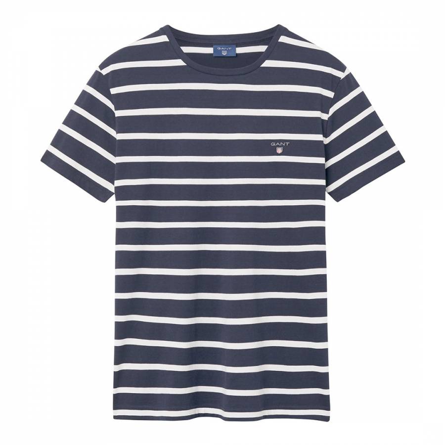 Navy Breton Stripe T-Shirt - BrandAlley