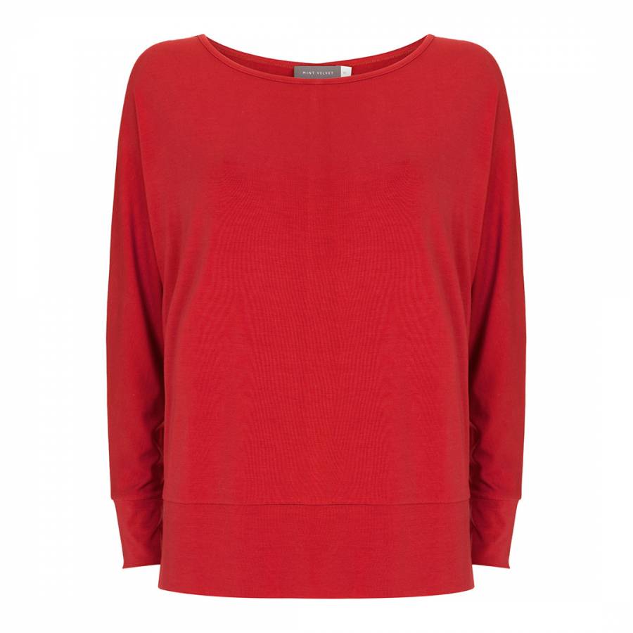 Red Modal Batwing Tee - BrandAlley