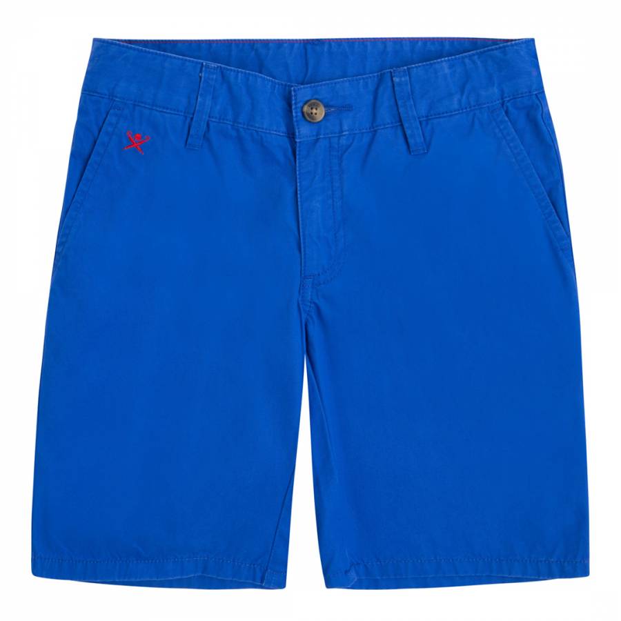 Bright Blue Cotton Chino Shorts - BrandAlley