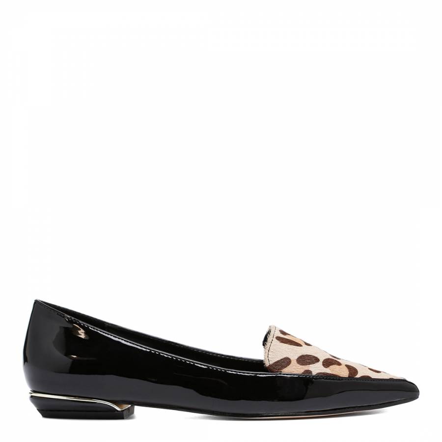 dune leopard print loafers