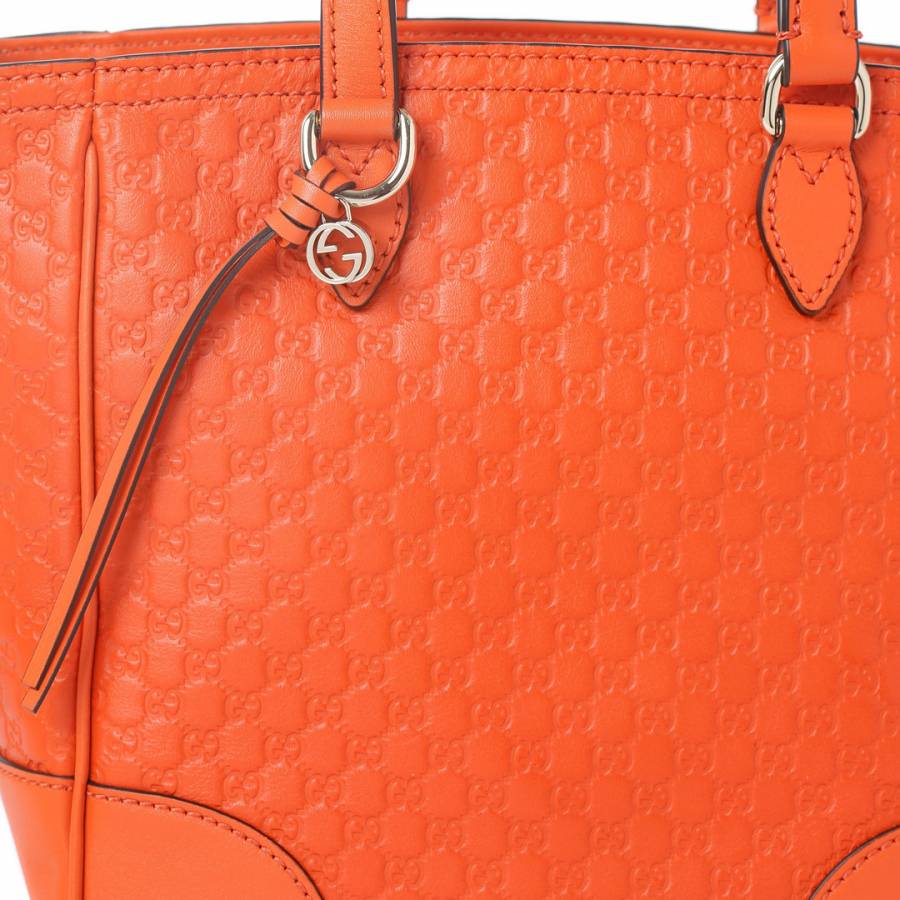 Orange Gucci Leather Tote Bag - BrandAlley