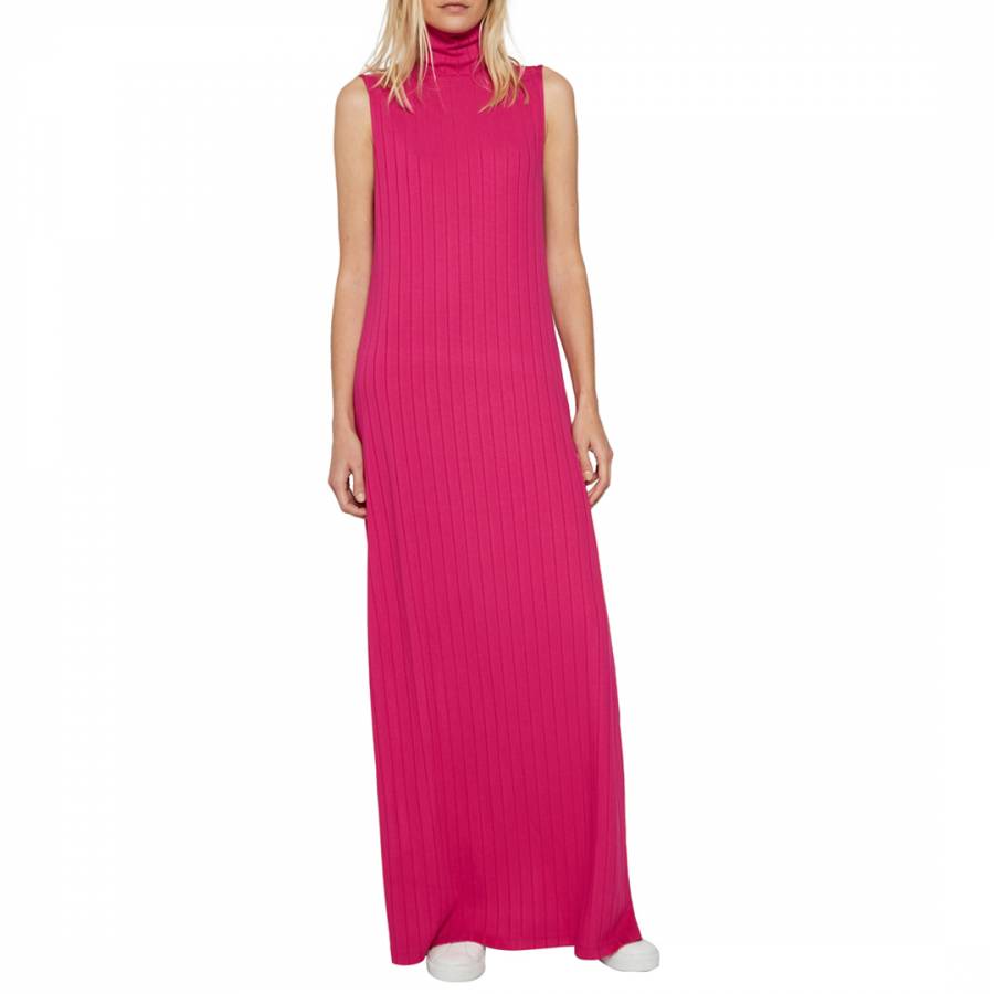 Pink Syros Jersey Maxi Dress - BrandAlley
