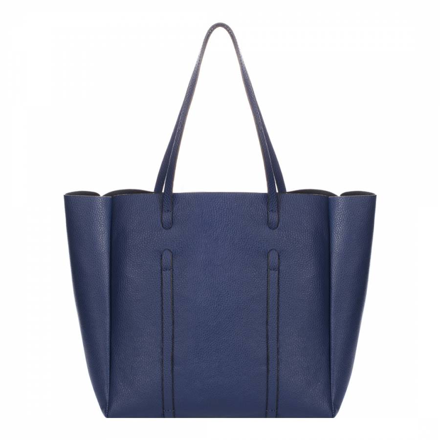 Royal Blue Leather Shoulder Bag - BrandAlley