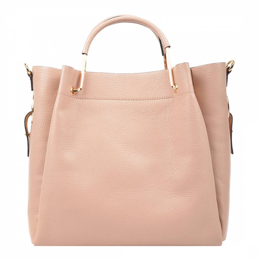 Light Pink Leather Tote Bag - BrandAlley