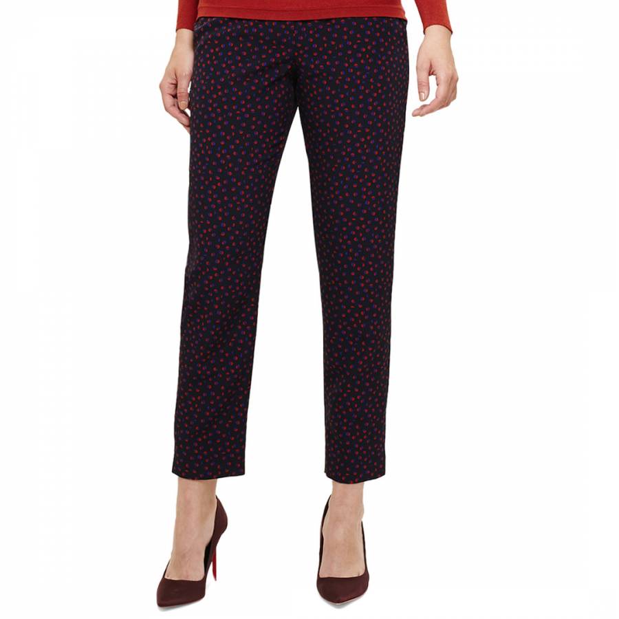 Navy Orly Spot Trousers - BrandAlley