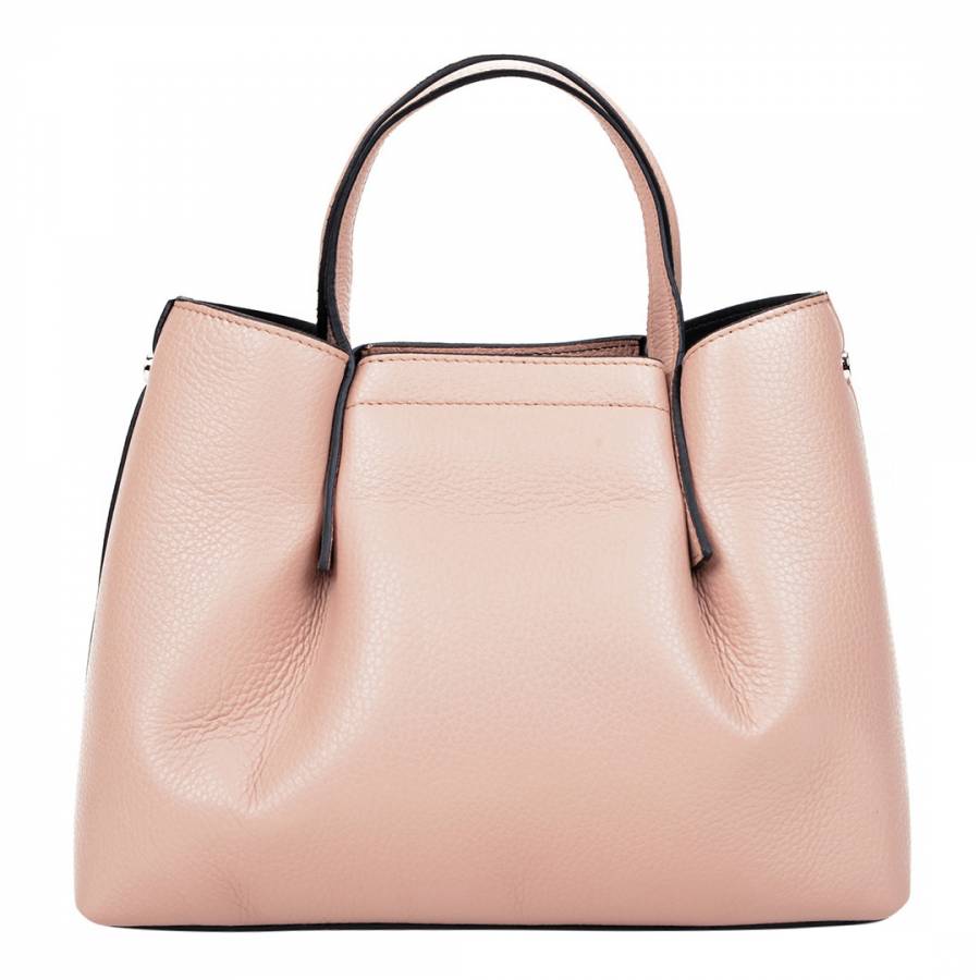 Pink Leather Handbag - BrandAlley