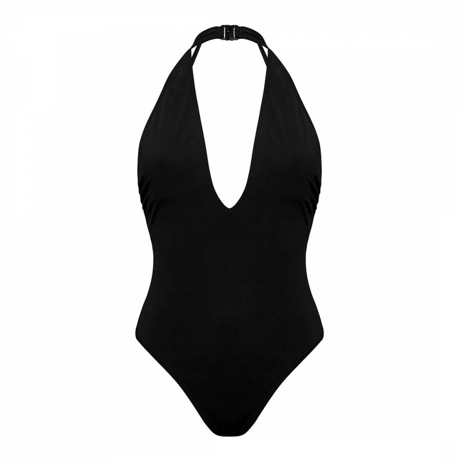 Black Adelaide Plunge Swimsuit - BrandAlley