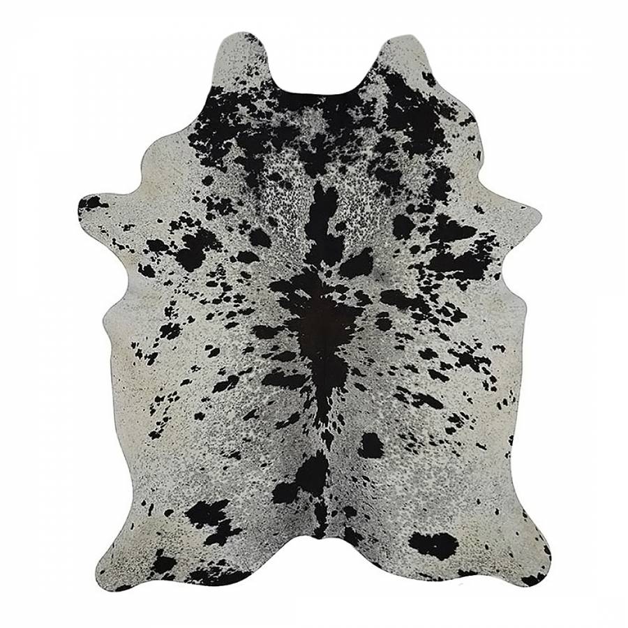 Download Spotted Black & White Exotic Cow Hide Rug 200x160cm ...