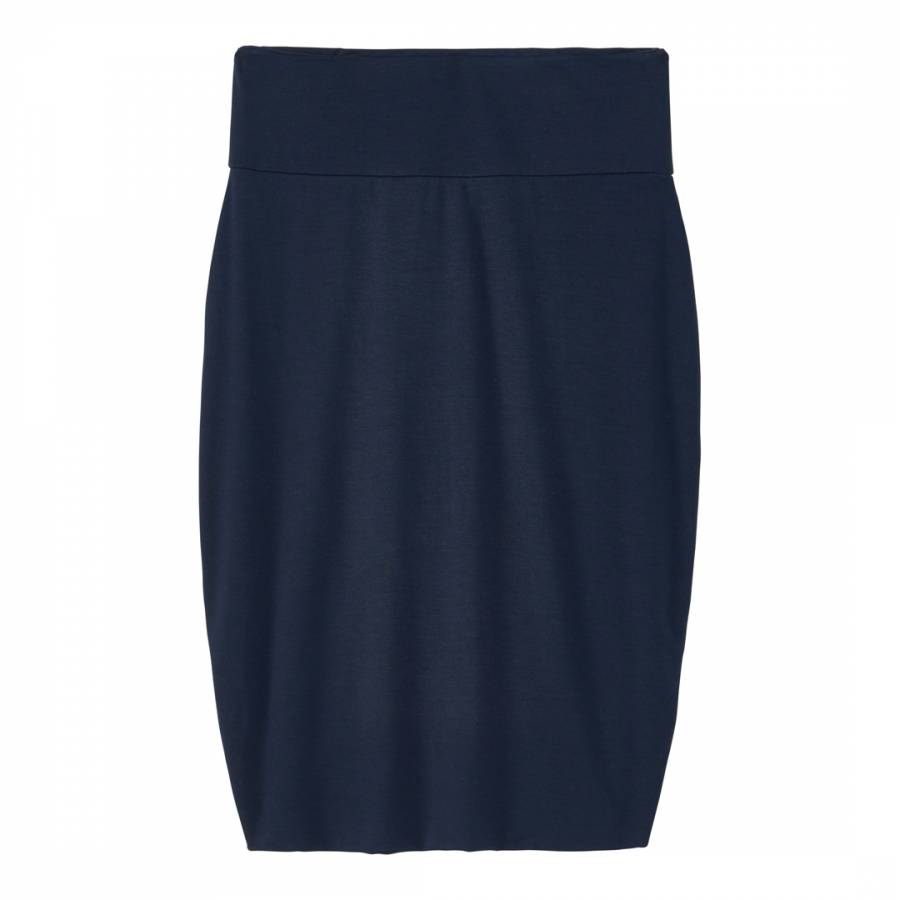 Navy Jersey Tube Skirt - BrandAlley