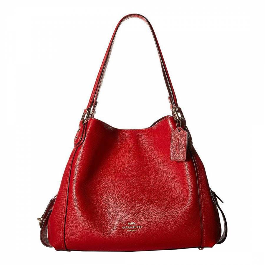 Dark Cherry Red Edie 31 Shoulder Bag - BrandAlley