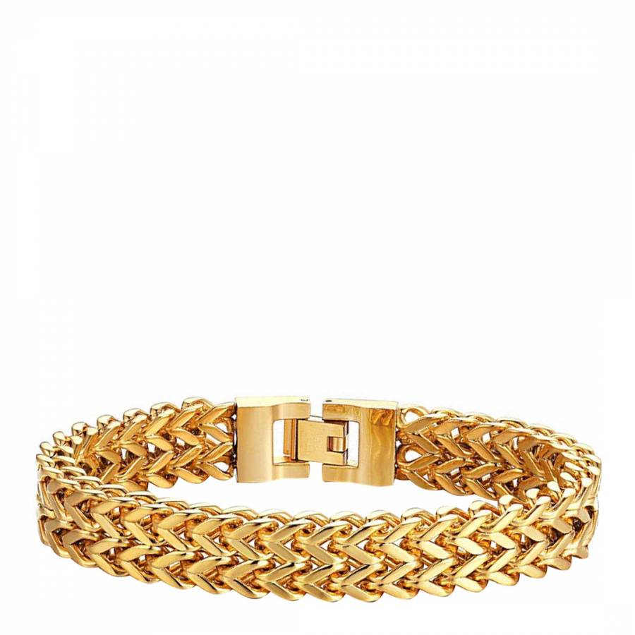 Gold Plated Link Bracelet - BrandAlley