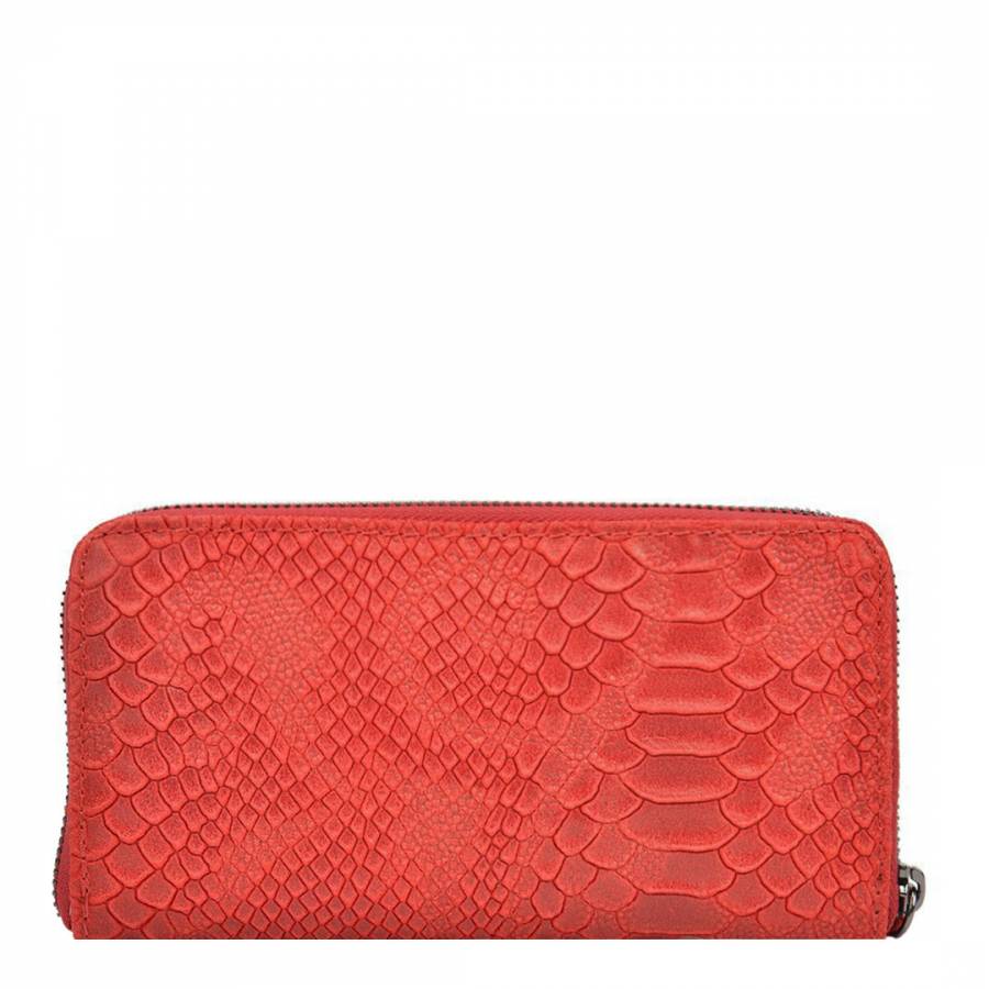 Red Leather Wallet - BrandAlley