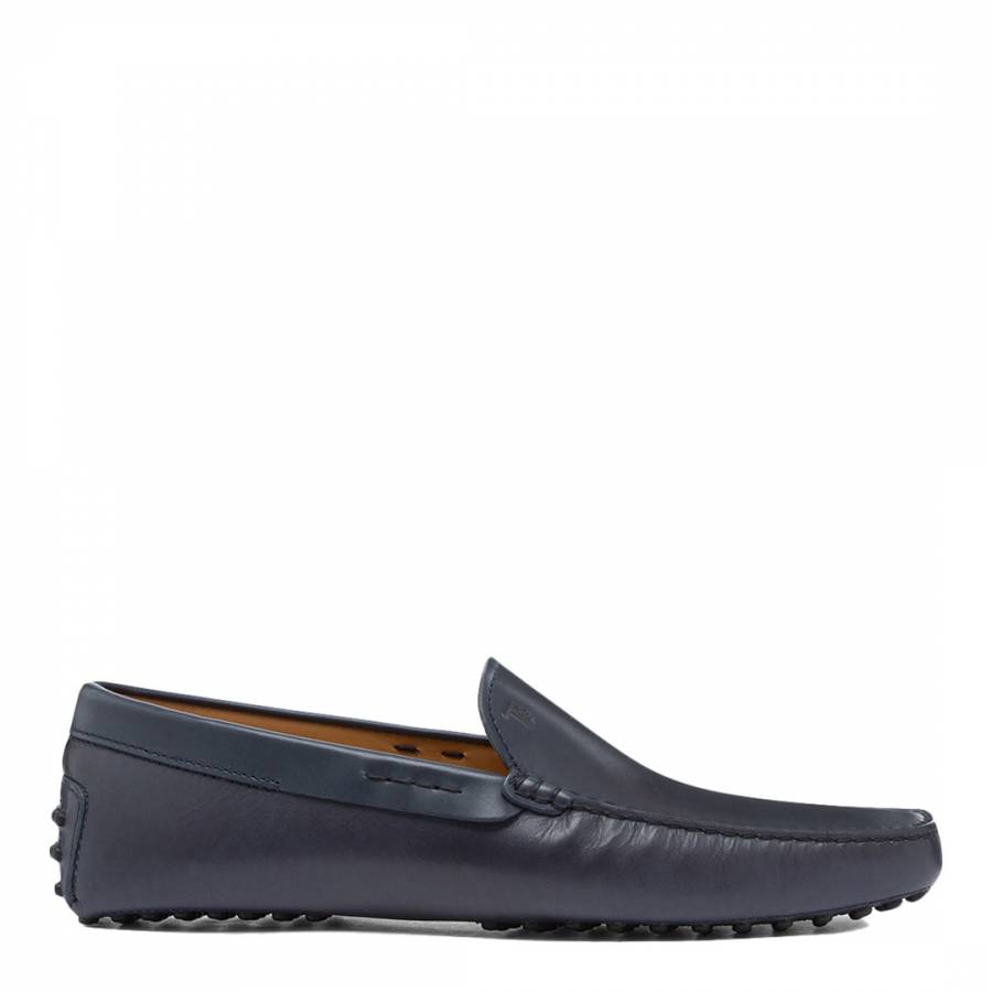 Blue Leather Pant Gommini Loafers - BrandAlley