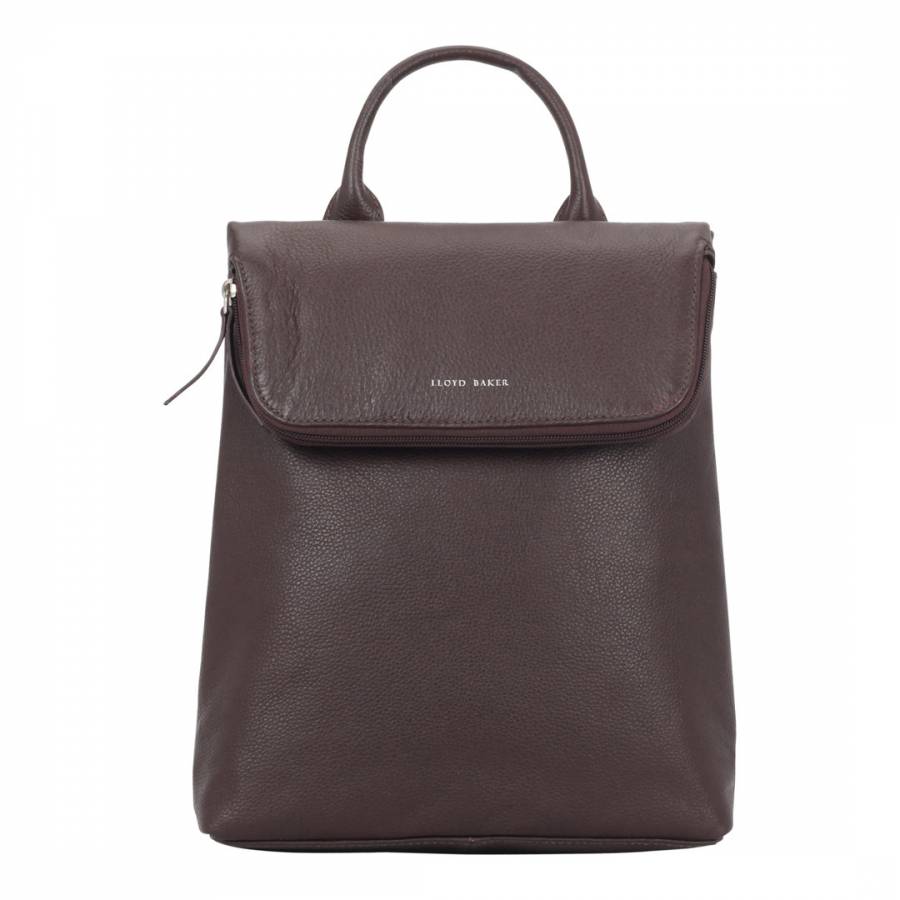 Brown Leather Backpack - BrandAlley