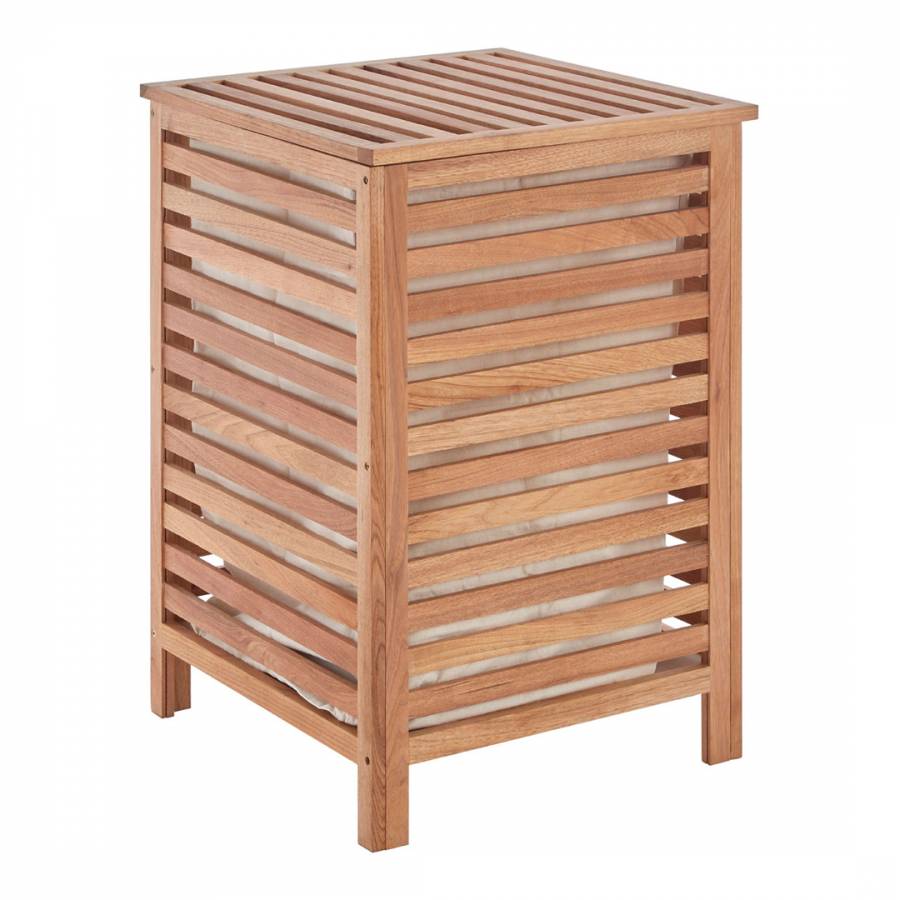 Laundry Hamper, Walnut - BrandAlley