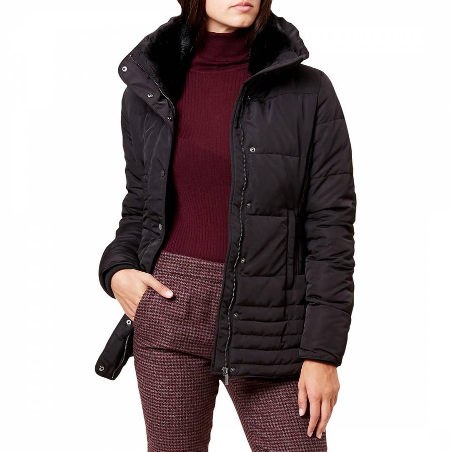 Black Leoni Puffer Jacket - BrandAlley