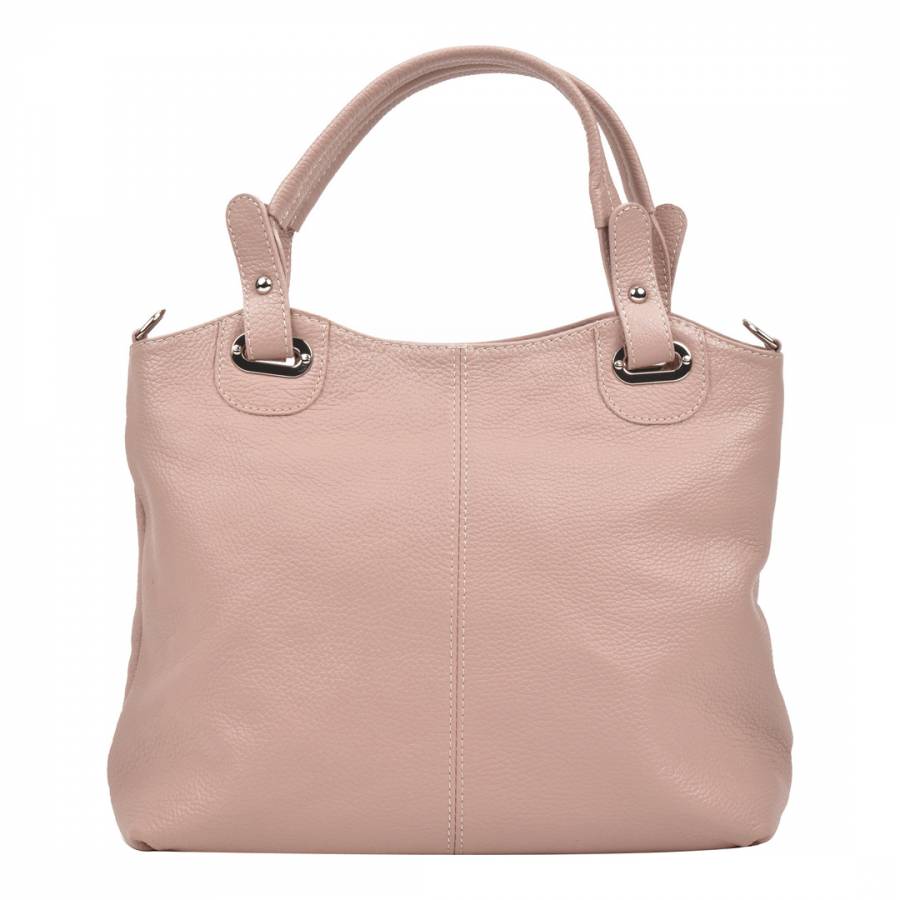 Pale Pink Leather Bag - BrandAlley