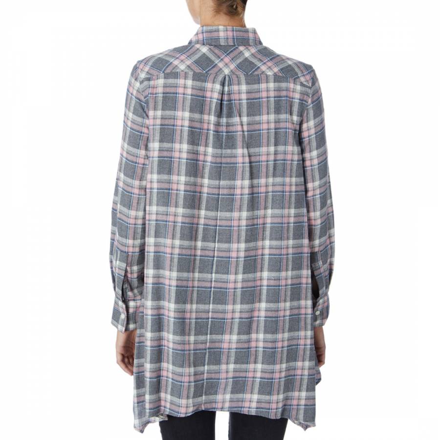 Grey/Multi Long Sleeve Trapeze Shirt - BrandAlley