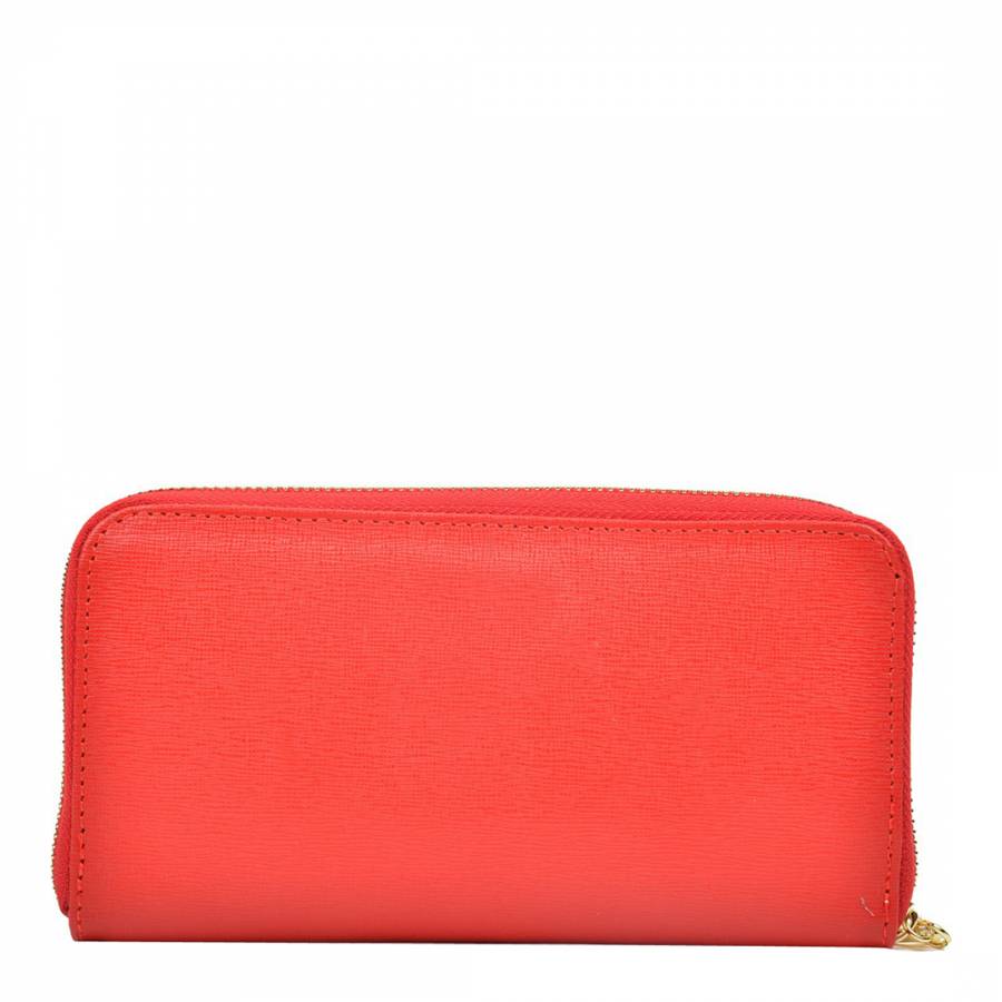 Women's Red Leather Wallet - BrandAlley