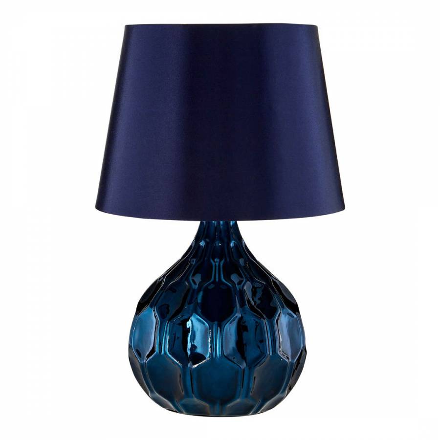 Jem Blue Shade Table Lamp - BrandAlley