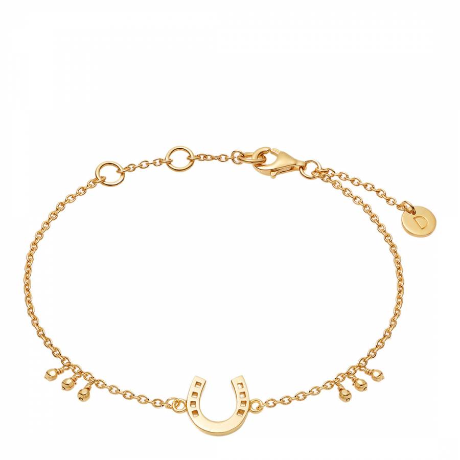 Gold Horseshoe Chain Bracelet - BrandAlley