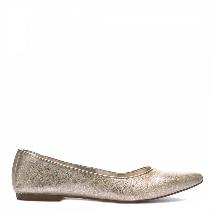 Gold Pixie Pointed Pump - BrandAlley