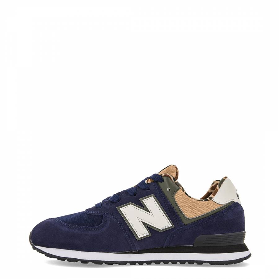 Kids Navy Suede Trainer - BrandAlley