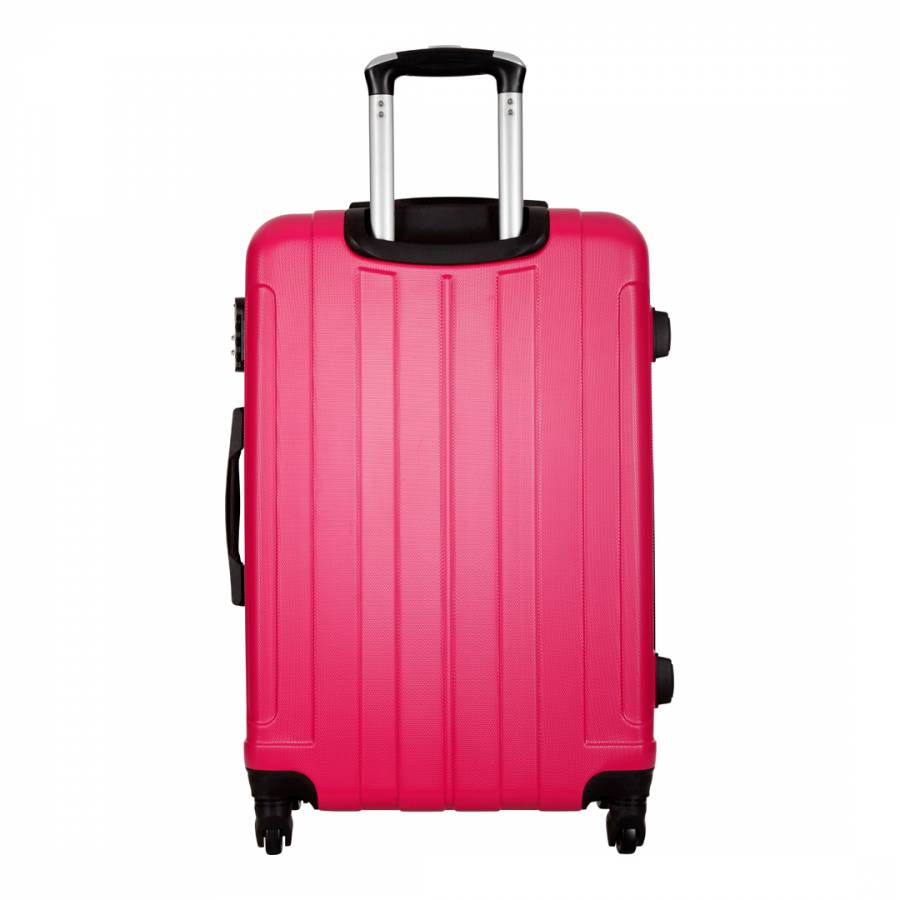 Fuchsia Delos 4 Wheel Suitcase 66cm - BrandAlley